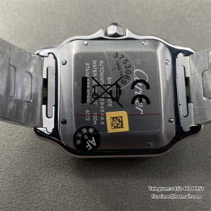 Santos de Cartier 40mm SS AF 1:1 Best Edition Green Dial on SS SmartLinks Bracelet MIYOTA 9015 - Image 8