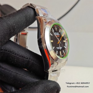 Milgauss 116400 GV Real Green Sapphire 904L SS VSF 1:1 Best Edition Black Dial on 904L SS Bracelet SA3131 - Image 7
