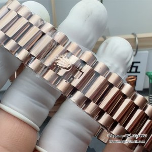 DayDate 40 228235 VSF 1:1 Best Edition White MOP Crystal Dial on President Bracelet VS3255 V2 - Image 4