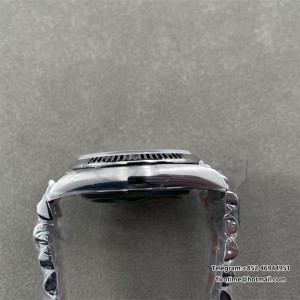 DayDate 36  QF Black Dial Sticker Marker  on President Bracelet A2836 V2 (Gain Weight) - Image 3