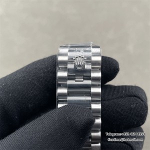 DayDate 36  QF Black Dial Sticker Marker  on President Bracelet A2836 V2 (Gain Weight) - Image 7