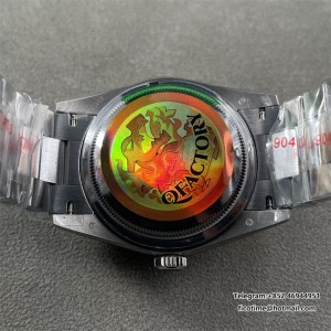 DayDate 36  QF Black Dial Sticker Marker  on President Bracelet A2836 V2 (Gain Weight) - Image 9
