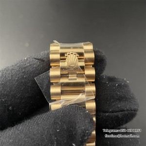 DayDate 36  QF Gold Dial Diamond Marker  on President Bracelet A2836 V2 (Gain Weight) - Image 7