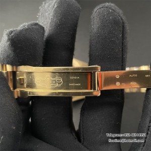 DayDate 36  QF Gold Dial Diamond Marker  on President Bracelet A2836 V2 (Gain Weight) - Image 8