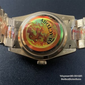 DayDate 36  QF Gold Dial Diamond Marker  on President Bracelet A2836 V2 (Gain Weight) - Image 9