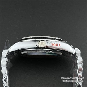 DayDate 36  QF Silver  Dial Sticker Marker on President Bracelet A2836 V2 (Gain Weight) - Image 3