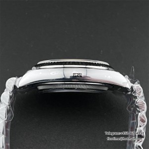 DayDate 36  QF Silver  Dial Sticker Marker on President Bracelet A2836 V2 (Gain Weight) - Image 4