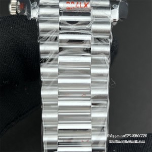 DayDate 36  QF Pink Dial Diamond Marker  on President Bracelet A2836 V2 (Gain Weight) - Image 6