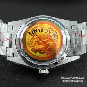 DayDate 36  QF Pink Dial Diamond Marker  on President Bracelet A2836 V2 (Gain Weight) - Image 9