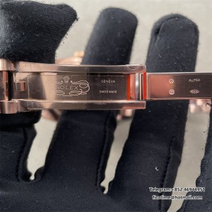 DayDate 36  QF Brown Dial Roma Marker on RG President Bracelet A2836 V2 (Gain Weight) - Image 8
