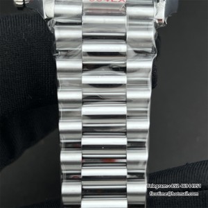 DayDate 36  QF Ombre Blue Dial Roma Marker  on President Bracelet A2836 V2 (Gain Weight) - Image 5