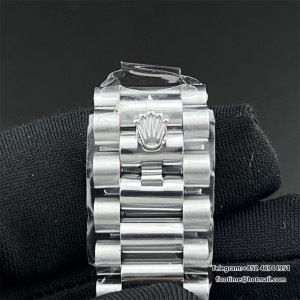 DayDate 36  QF Ombre Blue Dial Roma Marker  on President Bracelet A2836 V2 (Gain Weight) - Image 6
