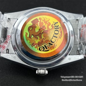 DayDate 36  QF Ombre Blue Dial Roma Marker  on President Bracelet A2836 V2 (Gain Weight) - Image 8