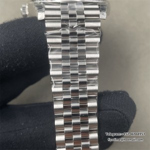 DateJust 41 126334 904L SS VSF 1:1 Best Edition Gray Dial Green Roman on Jubilee Bracelet DD3235 (Free Sprung) - Image 5
