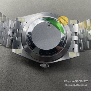 DateJust 41 126334 904L SS VSF 1:1 Best Edition Gray Dial Green Roman on Jubilee Bracelet DD3235 (Free Sprung) - Image 8
