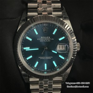 DateJust 41 126334 904L SS VSF 1:1 Best Edition Blue Dial on Jubilee Bracelet DD3235 (Free Sprung) - Image 9