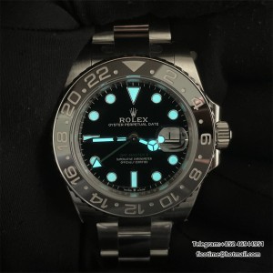 GMT-Master II 126710 GRNR Black/Gray V2 904L SS VSF 1:1 Black Dial On Oyster Bracelet DD3285 CHS - Image 9