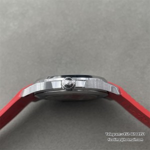 Aquanaut 5167 Singapore SS DDF 1:1 Best Edition Gray Dial on Red Rubber Strap DD324 Super Clone - Image 7