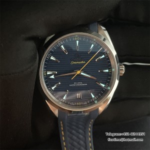 Aqua Terra 150m 'Mondo' 41mm SS VSF 1:1 Best Edition Blue Textured Dial on Rubber Strap A8900 Super Clone - Image 9
