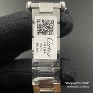 Tank Solo 24.5mm AF SS White Dial on SS Bracelet Ronda Quartz - Image 4