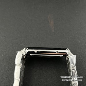 Cartier Tank Must Small Blk SS/SS White F1F Swiss Qtz - Image 4