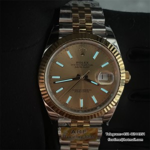 DateJust 41 126333 904L Gain Weight V2 ARF 1:1 Best Edition Gold Dial Stick Marker On Jubilee Bracelet DD3235 - Image 9