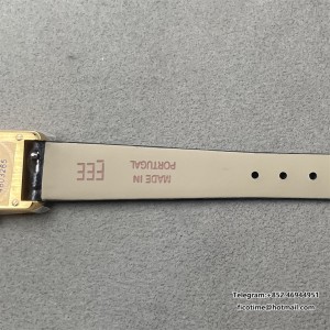 Tank Louis 16.5mm YG F1F 1:1 Best Edition White Dial on Black Leather Strap Quartz mini - Image 4