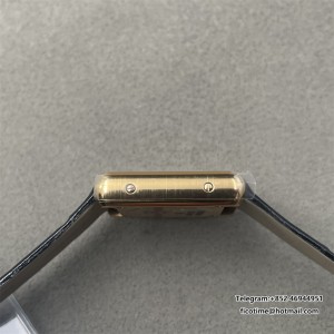 Tank Louis 16.5mm YG F1F 1:1 Best Edition White Dial on Black Leather Strap Quartz mini - Image 7