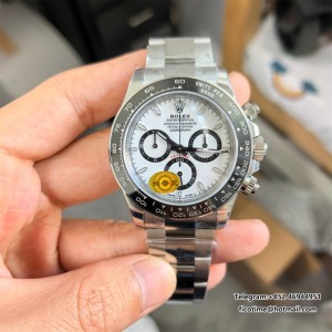 Daytona 126500LN SS/SS Wht/Stk 904L VSF DD4131 free sprung - Image 1