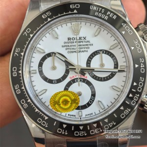 Daytona 126500LN SS/SS Wht/Stk 904L VSF DD4131 free sprung - Image 2