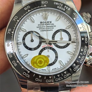 Daytona 126500LN SS/SS Wht/Stk 904L VSF DD4131 free sprung - Image 7