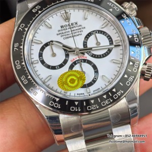 Daytona 126500LN SS/SS Wht/Stk 904L VSF DD4131 free sprung - Image 8